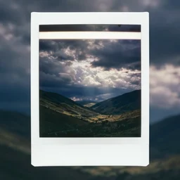 a liminal space Polaroid photo