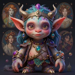 beautiful psychedelic goblin, highly detailed, digital painting, artstation, sharp focus, illustration, art by tan zi and ayanamikodon and alphonse mucha and wlop
