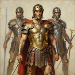 a gladiator, painting by greg ruthowski, henry ascensio, craig mullins, intricate and detailed
