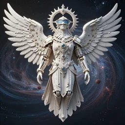 highly lifelike full body outline contained with eagles wings regalia adornments rayshade hdr into infinity, axonometricy mechanical fantasy intricate elegant, gods in void of latent space, lush volumetric lighting 3 d modelling