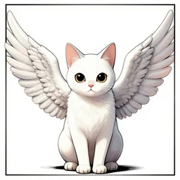 comic book story of a cat that had wings