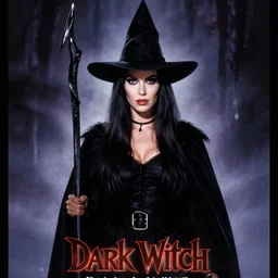 generic movie poster for dark witch, 1 9 8 0 s