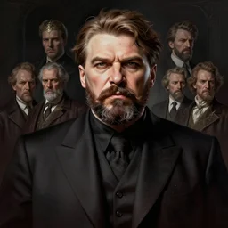 a portrait of intergalactic joseph stalin, grim - lighting, high - contrast, intricate, elegant, highly detailed, centered, digital painting, artstation, concept art, smooth, sharp focus, illustration, artgerm, tomasz alen kopera, peter mohrbacher, donato giancola, joseph christian leyendecker, wlop, boris vallejo