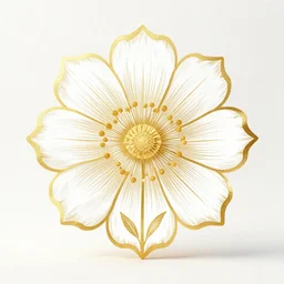 character design blossoming flower golden pattern art station
