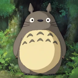 tabby cat in my neighbor totoro, concept art by Makiko Futaki, studio ghibli movie still, masterpiece, artstation