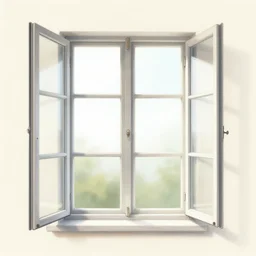 digital illustration of a beautiful window open front view, complete window!, realis aesthetic, achenbach, andreas, angelico, fra, bellotto, bernardo, ornate, russian style, colorful architectural drawing, behance contest winner, vintage frame window