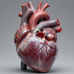 Hyperrealistic photograph of a beating human heart, 4k, high detail, sharp image, 50mm lens
