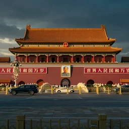 a very high resolution image from a new movie, tiananmen square beautiful scenery, photorealistic, photography, directed by wes anderson