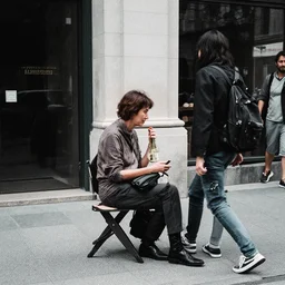 Candid Street Photography. Fujichrome Provia 100F