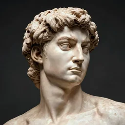 a portrait by Michelangelo