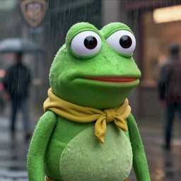 pepe frog, film still blade runner ( 1 9 8 2 ), raining scene, high quality, hd, 4 k, warner, hbo, cinema frame, screenshot