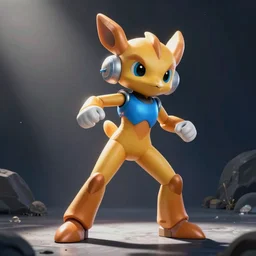 Krystal from Starfox in a cool action pose