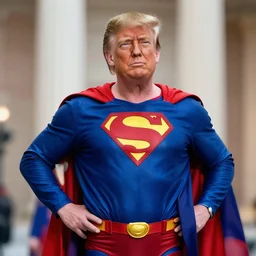 donald trump as a superhero