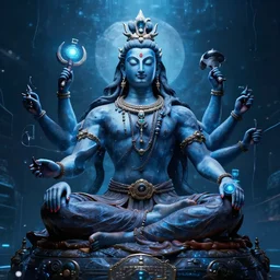 shiva, god of cyber destruction, by ismail inceoglu