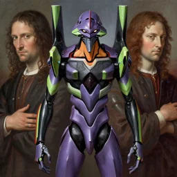 The Third Impact as depicted in a masterpiece digital painting by Michelangelo and Leonardo Da Vinci, biomechanical,  realistic anatomy, centered and symmetrical, artstation, Neon Genesis Evangelion, HD, 4k wallpaper