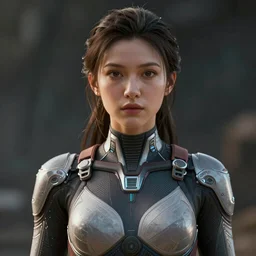 Epic cinematic action scene render of a very beautiful female wearing Abstract tech bodysuit, focus, realistic eyes, symmetric body features proportions, golden ratio, ultra intricate details, award winning, unreal render