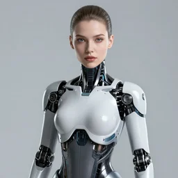 photo of a gorgeous cyborg woman in the style of stefan kostic, realistic, sharp focus, 8 k high definition, insanely detailed, intricate, elegant, art by stanley lau and artgerm