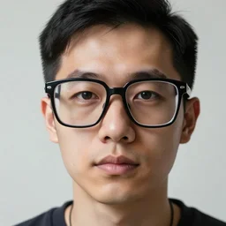 photorealistic portrait of a man with big glasses, canon 3 d, hyperrealistic details