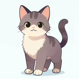 An anthro cat, full body shot, digital art, Furaffinity