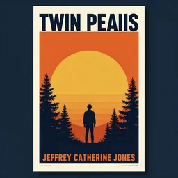 twin peaks poster art, by jeffrey catherine jones, retro, nostalgic, old fashioned, 1 9 8 0 s teen horror novel cover, book, dale cooper, kyle mclaughlin, he is the goodness in manking, he is the key to our fight against evil, top view