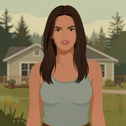 twin peaks movie poster art, portrait of adriana lima, from scene from twin peaks, clean, simple illustration, nostalgic, domestic, highly detailed, digital painting, artstation, concept art, smooth, sharp focus, illustration, artgerm, donato giancola, joseph christian leyendecker, wlop