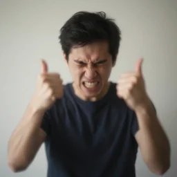man rage cause get blurry images