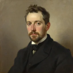 portrait of maxfield, painting parrish by daniel adel