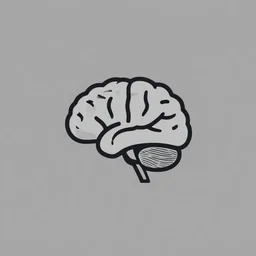 minimalist logo of a brain, pierre voisin