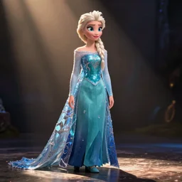 a still of elsa from frozen in the movie moana, disney, pixar