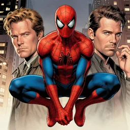 a highly detailed comic portrait of holland spiderman, james gurney, james jean