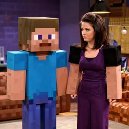 a minecraft villager guest starring on 9 0's sitcom friends
