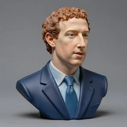 poorly made mark zuckerberg wax sculpture