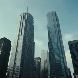 sky scrapers, film still from the movie directed by denis villeneuve and david cronenberg with art direction by and h. r. giger