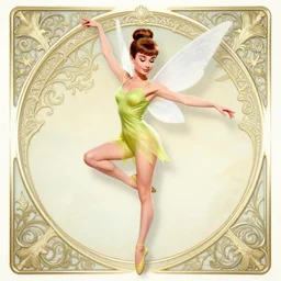 audrey hepburn as tinker bell as an angel, intricate, elegant, magical, powerful, dancing, art nouveau, baroque style, white dress, angelic, enchanted, art by art by artgerm and greg rutkowski and ruan jia and peter polach