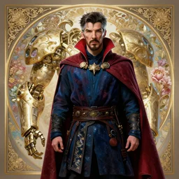dr. strange, floral! horizon zero dawn machine, intricate, elegant, highly detailed, ray tracing, digital painting, artstation, concept art, smooth, sharp focus, illustration, art by artgerm and greg rutkowski and alphonse mucha, 8 k