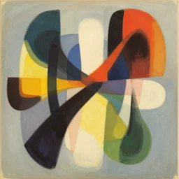 a mid - century abstract album cover by mary blair