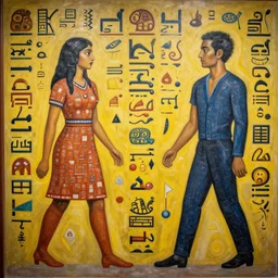 a exotic metro pollynsdian hieroglyphics, painted by jorgihno gisbana and takashi tokyo, style of ultra capitalism surealism