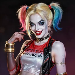 portrait of apex legends megan fox as harley quinn, intricate, elegant, glowing lights, highly detailed, digital painting, artstation, glamor pose, concept art, smooth, sharp focus, illustration, art by artgerm and greg rutkowski, artey freytag