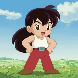unique award winning anime cel animation character by michaelangelo