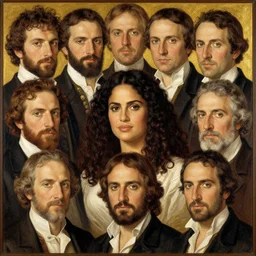 detailed portrait of salma hayek by rudolf ernst, john frederick lewis, jean - leon gerome, rudolf weisse, david roberts, charles theodore frere, alfred dehodencq, orientalism
