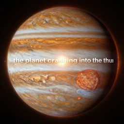 “the planet Jupiter crashing into the Sun”