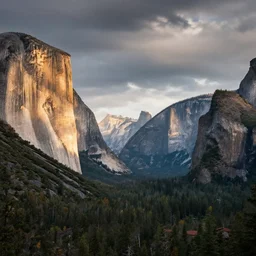 amazing landscape photo of yosemite by john muir, award winning, beautiful dramatic lighting