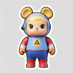cute miss mascot simularbre simularbre sudowoodo super hero sticker art, cronobreaker, beeple game icon