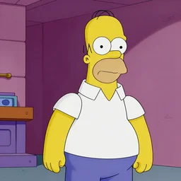 A high quality animation still of Homer Simpson in King of The Hill