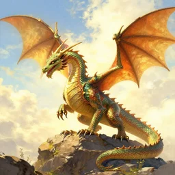 sunny dragon by andreas achenbach