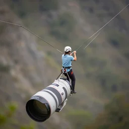 epic professional tilt shift photograph of a tight rope walker', Canon TS-E 90mm f/2.8L Macro, epic, stunning, gorgeous, much detail, much wow, masterpiece