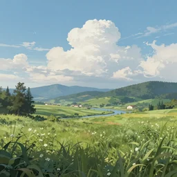 landscape in style of Midjourney ai