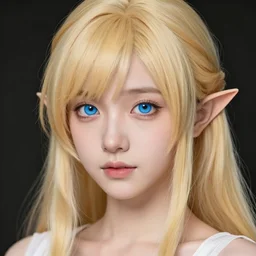 artstation style by Ruan Jia and Fenghua Zhong = high detail : ( subject =semirealistic anime style, highly detailed beautiful gorgeous cute innocent young gentle 🧝‍♀️👸 in 'final fantasy' style +(anatomically correct facial features + (highly detailed = silky blonde hair)+((highly detailed and anatomically correct (realistic and highly detailed + anatomically correct and accurately shaped stunning blue=👁️👁️),highly detailed and anatomically correct👃🏼,highly detailed and anatomically correct👄))))