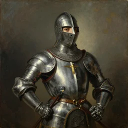 painting of knight, painting by jan matejko, soft lighting, classical art, oil on canvas, wet - on - wet technique, beautiful, elegant, sharp focus, highly realistic, intricate textures, illusionistic detail,
