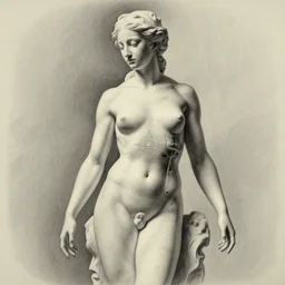 pencil drawing illustration, realistic photography, cinematic body statue of beautiful perfect androgynous body, minimalism, female photography, mechanical superstructure inside, sacred geometry, 8 k, cinematic light, sculpture of carving marble, classical painting, art by troentemuller, wonderful masterpiece by peter mohrbacher and solvanas solvi, chinese surrealism